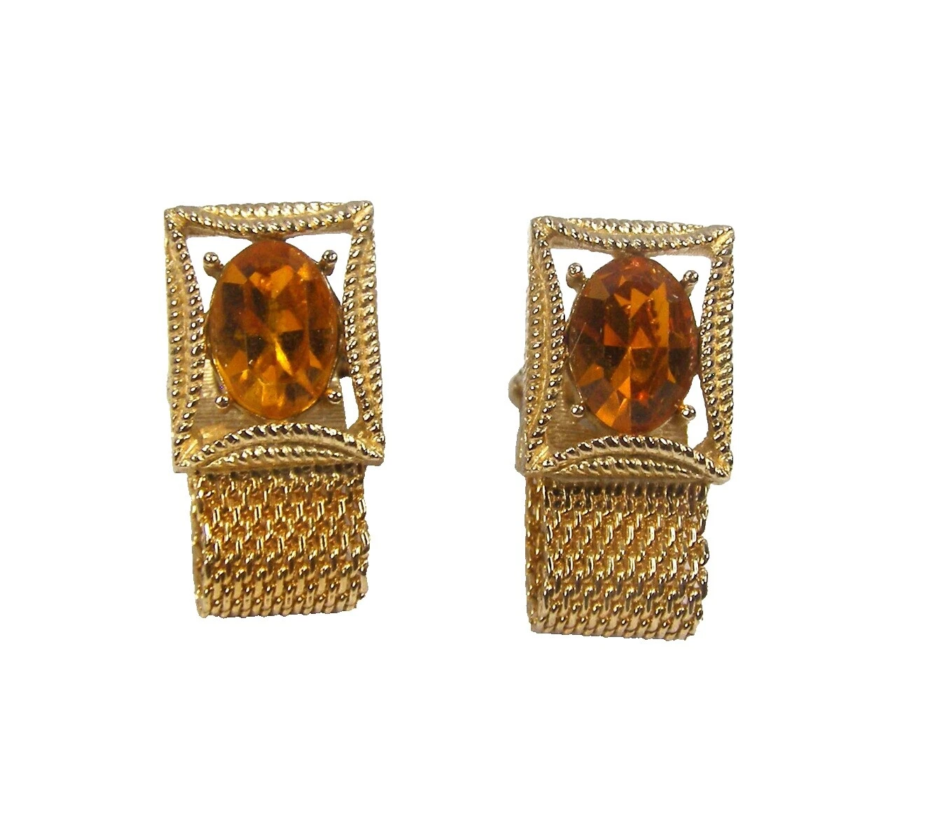 Topaz Glass Cufflinks for Men