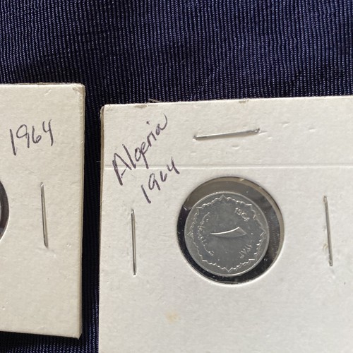 Algeria 1964 1 Centime Coin ...lot of 5 - Picture 3 of 6