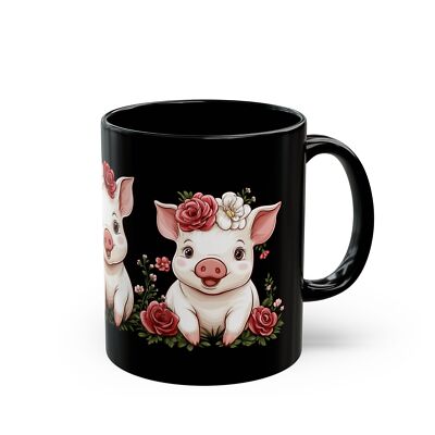 Made in The USA - Three Little Pigs Mug for Kids, 11oz 15oz, Cute Piglets Cup
