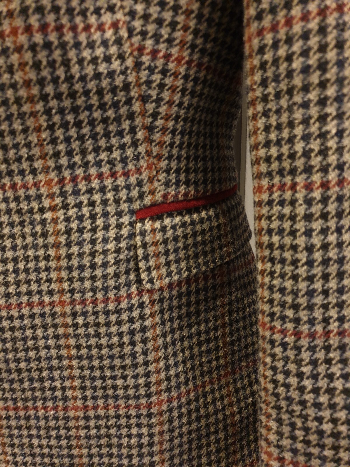 ZARA DOGTOOTH CHECK ELBOW PATCH TAILORED BLAZER JACKET SIZE L OR 12/14 eBay