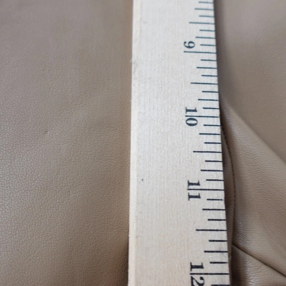 Zara Pants Womens Small Leather Skninny Ankle Pleated High Waisted Faux Tan - Image 4 of 4