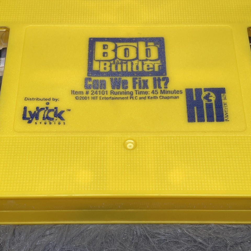 Bob the Builder Can We Fix It VHS Tape 2001 Classic Kids Cartoon