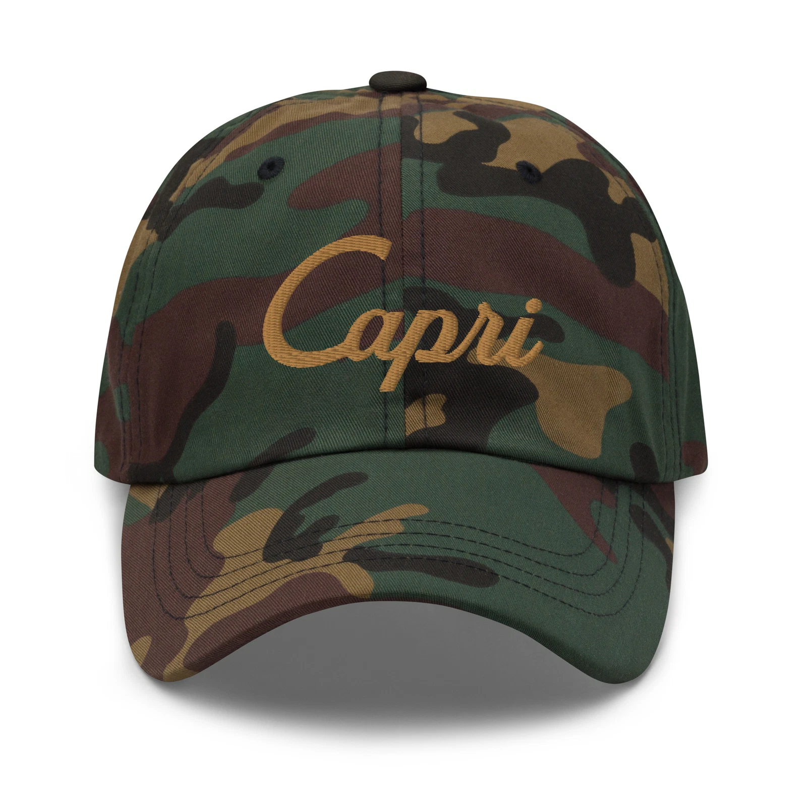 Capri Embroidered Dad Hat, Italy Cap, Baseball Cap