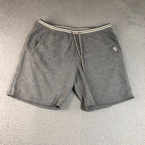 Vans Shorts Mens Large Gray Sweatshorts Logo Drawstrings Skate Surf