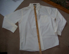 The Arrow Company Mens L 17- 34/35 Wrinkle Free Lt.Yellow Dress Shirt Excellent