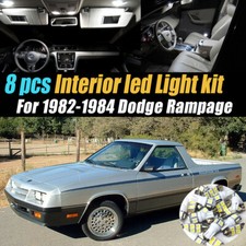 8pc Super White Car Interior Led Light Bulb Kit For 1982-1984 Dodge Rampage 8pc Super White Car Interior Led Light Bulb Kit For 1982-1984 Dodge Rampage
