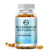 Magnesium Glycinate 500 mg with Vitamin D3 Support Nerve & Muscle Function