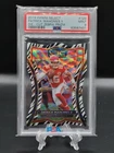 2019 Panini Select Patrick Mahomes II Zebra Premier Level Die Cut PSA 9 #129