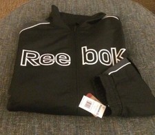 Nwt Reebok Baseball Coaches Jacket Kids Size XL 18-20 Black/Gray D14