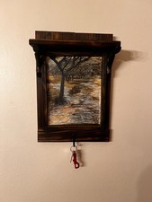 AUTHENTIC HANDCRAFTED WALL RELIQUARY WITH ORIGINAL FINE ART