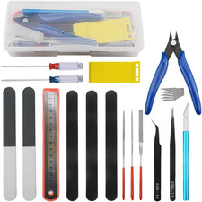 Professional 17 PCS Model Tools Kit Modeler Basic Tools Craft Set Hobby Building