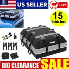 15 Cubic Feet Car Roof Top Carrier Bag Waterproof Cargo Luggage Storage For Suv