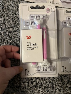 (14) Walgreens 3-Blade Disposal Razors Pivoting Head Lubricating Comfort Strip