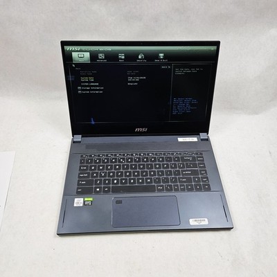 MSI WS66 10TMT-207US Workstation Core i9-10980HK Quadro RTX 5000 8GB RAM No SSD