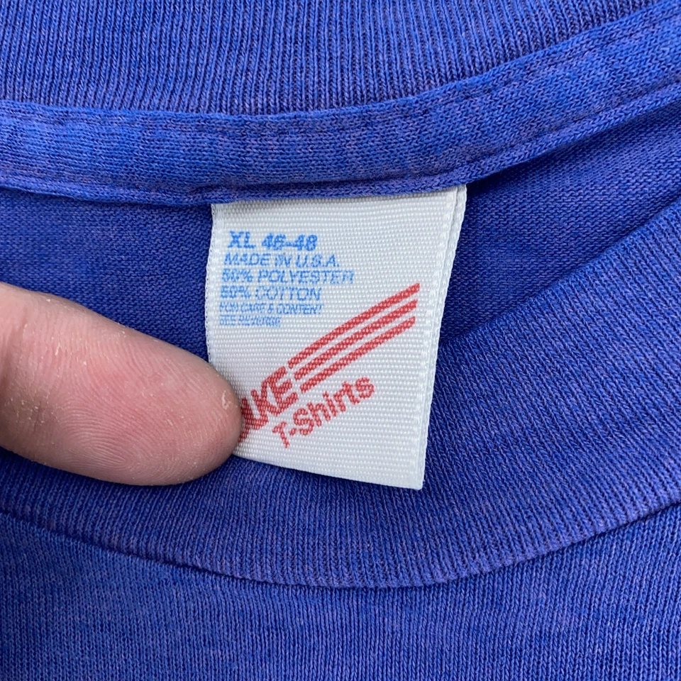 Camisa De Colección The Dragon Supper Club XL Azul Gráfico Camiseta Años 80 Restaurante Chino Foto 4 de 4