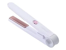 Hair iron mobile straight iron USB powered type overseas compatible pink KHS-854