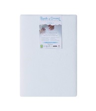 BUNDLE OF DREAMS Flagship 5" Organic Cotton Cover 2 Stage Mini Crib Mattress,...