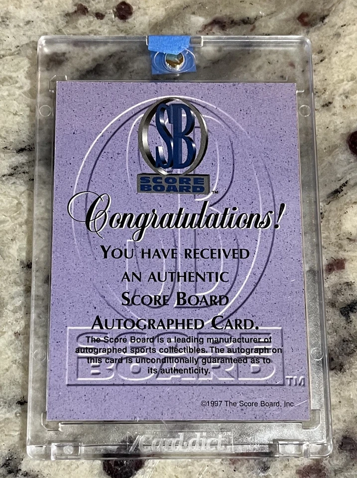 1997 Score Board Dale Earnhardt Authentic Autograph Richard Childress Racing - Image 2 of 2