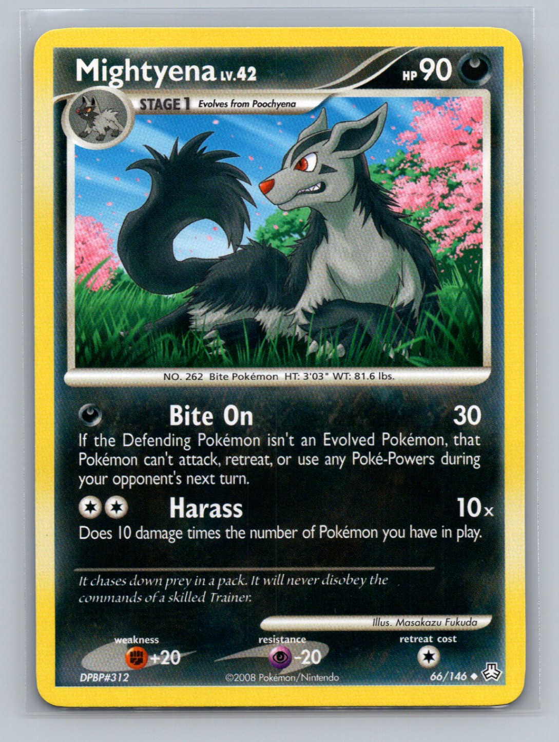 Pokémon TCG Mightyena 66/146 Legends Awakened Normal LP