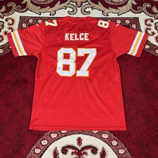 Camiseta de fútbol americano Nike On Field Kansas City Chiefs roja Travis Kelce #87 NFL talla M
