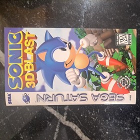 Sega Saturn SONIC 3D BLAST Complete in Box Testing & Working Great Condition