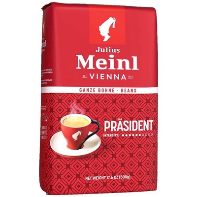 Julius Meinl Vienna Präsident Kaffeebohnen, Arabica- und Robustabohnen 500 g