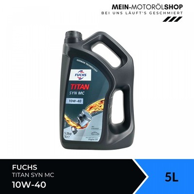 Fuchs Titan Syn MC 10W-40 MB 229.3 Renault VW 505 00 API SN Motoröl 5 Liter