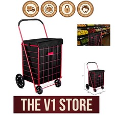 Luxurious Black 18" Shopping Cart Liner - Easy Attachment  Water Protection