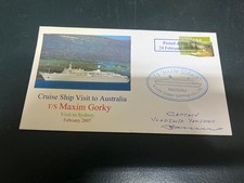 (1354) 11-8-2025 - Cruise Ship cover (2007) T/S Maxim Gorky (signed by ship CO)