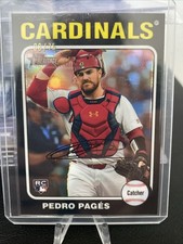 2024 Topps Heritage Pedro Pages RC Chrome Black Refractor  08/75 Cardinals