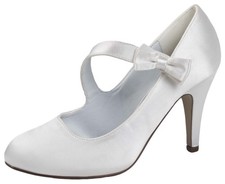 Damen-Hochzeitsschuhe Satin Braut High Heels klassische Pumps Party Damen 