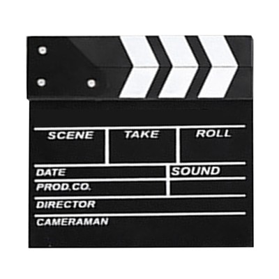 Movie Film Clap Board 20 X 20cm Dry Erase Wooden Clapper Board For Director Hot
