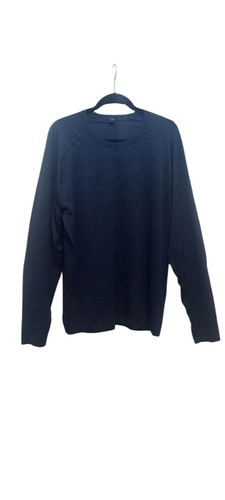 Lululemon Camicia Uomo Manica Lunga Navy Taglia XXL Running. Usato. - Foto 1 di 5