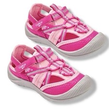 OshKosh B'gosh Kids Girls Myla Covered Bump Toe Sandals Pink Size 12 NEW