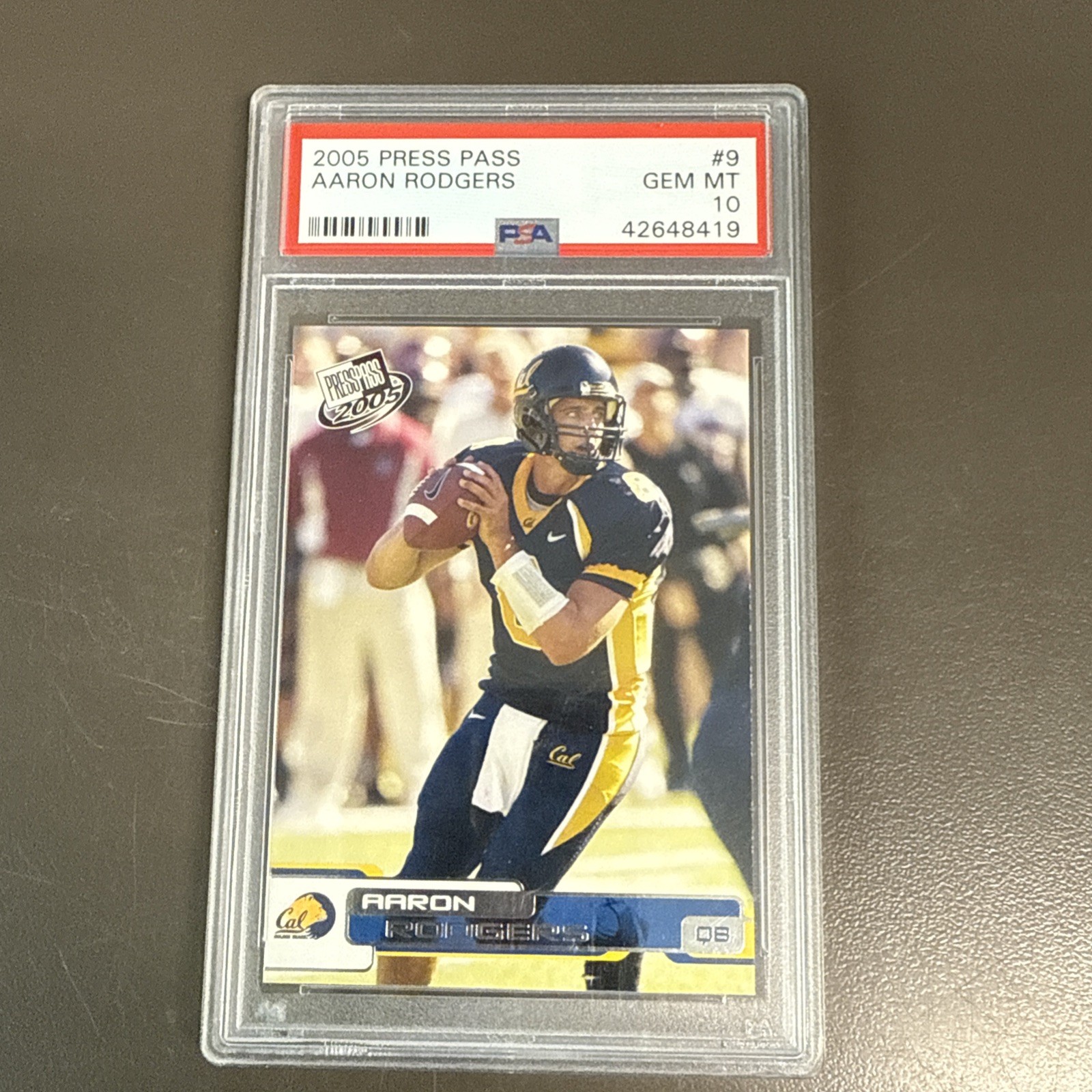 Aaron Rodgers Press Pass #9 Base
