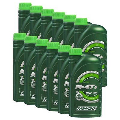 FANFARO 10W40 Motoröl API SL 12x 1 Liter für Adly/Herchee Arctic Cat CAN-AM TGB
