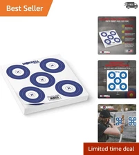Durable 5 Spot Paper Targets - 100 Pack, 17x17 Inch, Ideal for Archery Practice