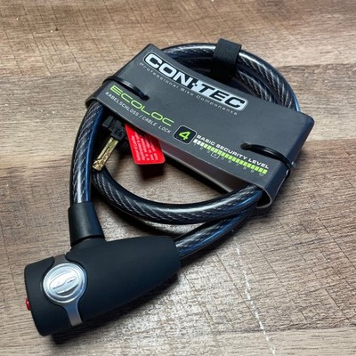Con-Tec EcoLoc Cable Lock Level 4 Lock Bike Lock Cylinder Lock 85 cm