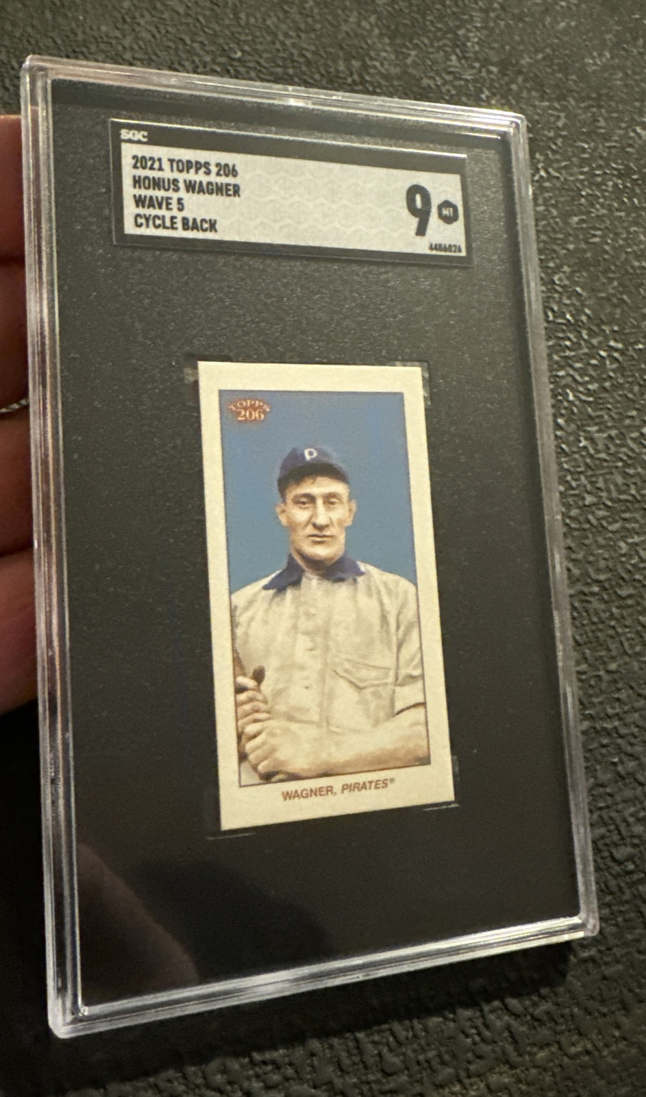 Honus Wagner Baseball Card SGC 9 MINT Topps 206 Wave Cycle Collector 2021 GIFT view 2