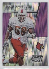 2016 Panini Prizm Collegiate Draft Picks Purple Flash 47/99 Elvis Dumervil 1u6