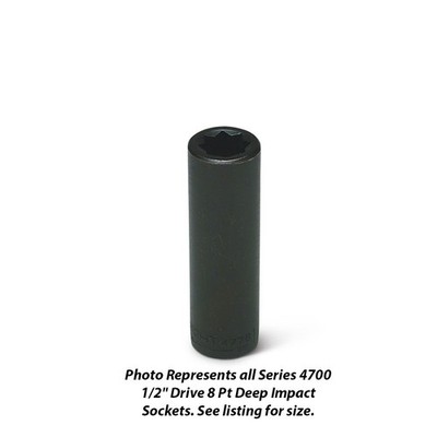 Wright Tool 4780 5/8in 1/2in Drive 8-Point Deep Impact Socket Double Square