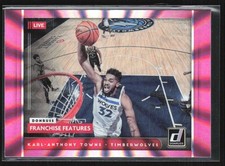 Karl-Anthony Towns 2021-22 Donruss Franchise Features Holo Pink Laser #16