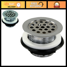 Shower Strainer with Grid - Chrome Finish, Durable Drain Cover for Easy Cleaning
