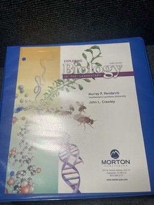 Exploring Biology ''In the Laboratory'' 3rd Edition by Pendarvis Textbook