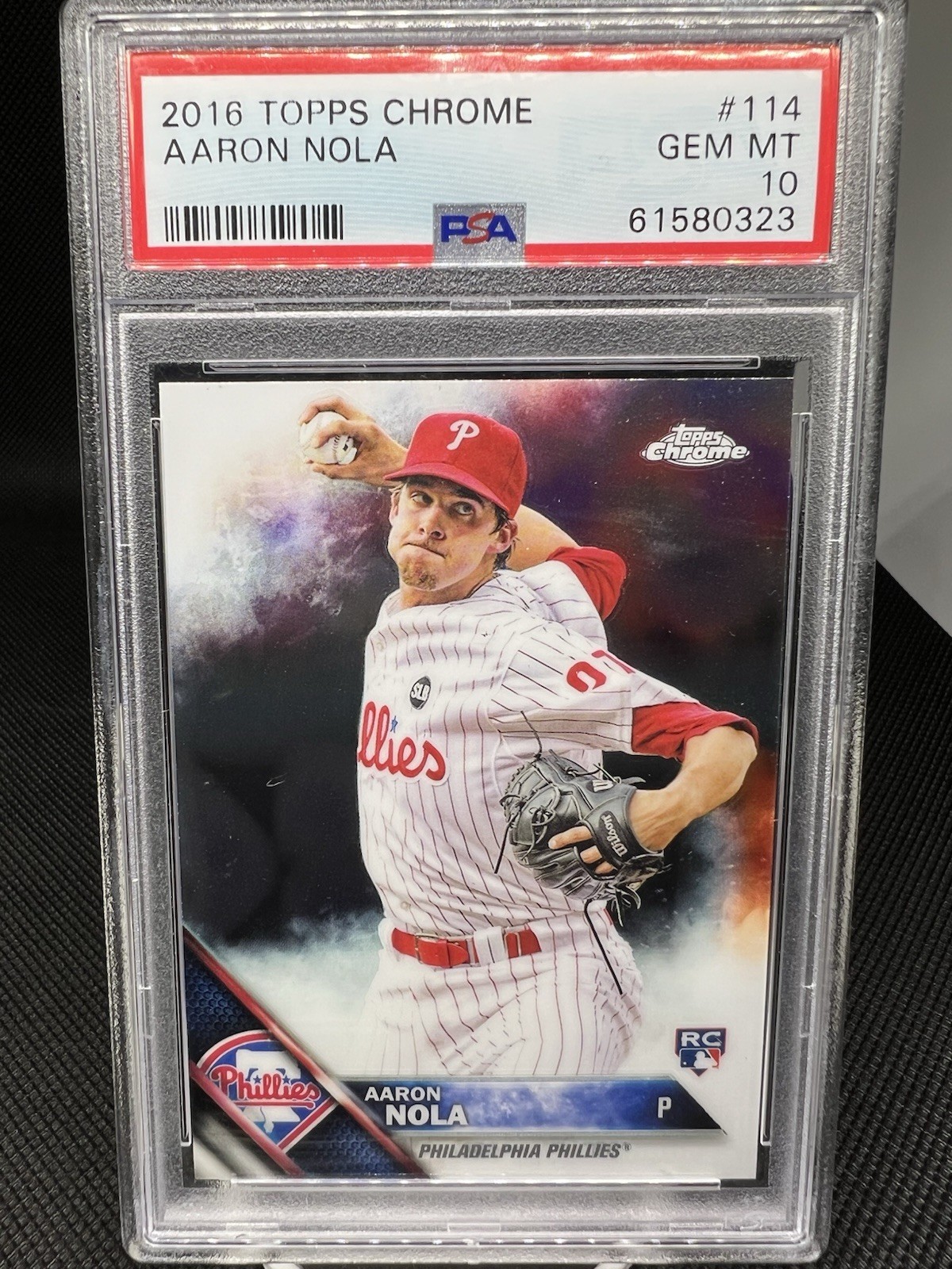 2016 Topps Chrome Aaron Nola #114 PSA 10 Rookie Card RC