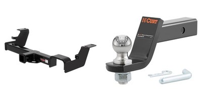 CURT Trailer Hitch Tow Kit 2in Receiver Class 3, Ball Mount, Pin & Clip - 13469
