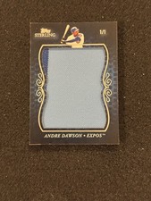 2008 Topps Sterling Andre Dawson #JS-AD29 Super Jumbo Patch Game-Used #1/1 Expos
