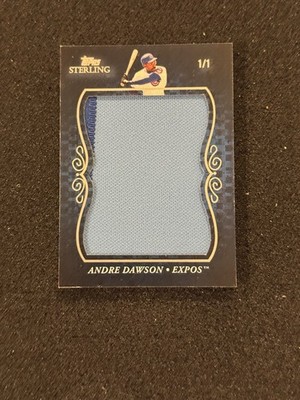 2008 Topps Sterling Andre Dawson #JS-AD29 Super Jumbo Patch Game-Used #1/1 Expos