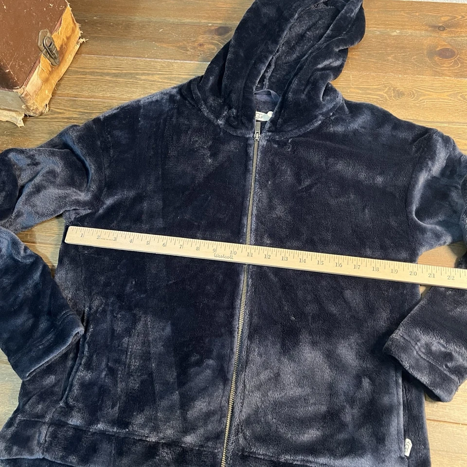Chaqueta UGG para mujer talla XL peluche cremallera completa terciopelo cómodo polar suave Foto 3 de 4