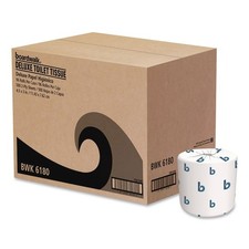 Boardwalk BWK6180 2-Ply Septic Safe 125' Roll Length Toilet Tissue (96/CT) New